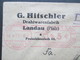 Deutsches Reich 1929 Violetter / Rosa Freistempel Ludwigshafen (Rhein) 1. G. Hitschler Drahtwarenfabrik Landau (Pfalz) - Briefe U. Dokumente