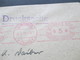 Deutsches Reich 1929 Violetter / Rosa Freistempel Ludwigshafen (Rhein) 1. G. Hitschler Drahtwarenfabrik Landau (Pfalz) - Briefe U. Dokumente