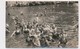 1911 REAL PHOTO, K. JELUSSICH, Fiume-Abbazia,beach, Group Of People In The Sea, Bathers, Baigneurs,  Old  Photo ORIGINAL - Personnes Anonymes