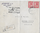 R-Letter Of SOFIA To Switzerland &rarr; ESKOS S.A. Luftpost Par Avion 1946 - Lettres & Documents