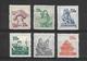 CHINA PRC 1953 R-6 MH NGAI Sc 177/82 CH05B - Unused Stamps