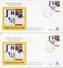 4 X Philato FDC W123 (= 4 Verschillende Waarden) - Blanco / Open Klep - FDC