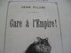 Pamphlet Gare à L'Empire Jean Pilori Illustrée Chat Paris L En L'état Lévy 15 Pages 1871 - 1801-1900