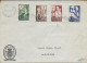 FINLANDE - 1945 - SERIE CROIX-ROUGE COMPLETE Sur ENVELOPPE => LAPUA - Storia Postale