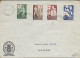 FINLANDE - 1945 - SERIE CROIX-ROUGE COMPLETE Sur ENVELOPPE => LAPUA - Briefe U. Dokumente