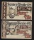 Notgeld - Parey A. D. Elbe - 50 Pf. + 1 Mk. Schein Der Spar- + Creditbank Parey - Bismarck +  Friedrich Der Große - [11] Local Banknote Issues