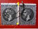 Stampe ERROR ROMANIA 1872-90, Carol I, Printed WITHOUT Line Border, ERROR  PERFORATION MISPLACED IMAGE Pairx2 - Variétés Et Curiosités