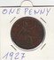 ONE PENNY 1927 - GRAN BRETAGNA - BUONA CONSERVAZIONE- LEGGI - 1 Penny & 1 New Penny