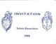 INVITATION -CEREMONIE DE LA SAINTE-GENEVIEVE  1988  TOULON VAR - Documenti