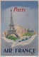 Air France Paris - Postcard - Poster Reproduction - Publicité