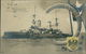 AK S. M. S. SMS Kaiser Karl Der Grosse, O 1910, Poststempel Durchgedrückt (23715) - Krieg
