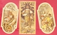 THEME "METIERS" - STYLE PROCHE MUCHA - FIN XIX° - TROIS IMAGES CHROMOS - 1 X (8,2 X 16,8 Cm) & 2 X (8,2 X 16 Cm) - Mucha, Alphonse