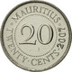 Monnaie, Mauritius, 20 Cents, 2007, FDC, Nickel Plated Steel, KM:53 - Mauritius