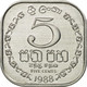 Monnaie, Sri Lanka, 5 Cents, 1988, FDC, Aluminium, KM:139a - Sri Lanka