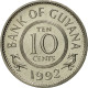 Monnaie, Guyana, 10 Cents, 1992, FDC, Copper-nickel, KM:33 - Guyana