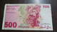 Israel-sheqel-six Issue-(1982-1986)-(500sheqel Hbaron Rothschild-number Note 0465390936)-very Good - Israel