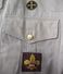 Antique Austria Scout Shirt Khaki - 4 Patches & Brass Buttons - Scoutisme