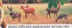 India MNH 2007, Se-tenent Set Of 5, National Parks Animal Elephant Rhino Leopard Tiger Bird Deer Buffalo Butterfly Plant - Unused Stamps