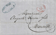 VM234- VIA DI MARE - Lettera Da TUNISI A Marsiglia Del 1868 Tassata "6" Decimi In Arrivo  Leggi - 1863-1870 Napoléon III Lauré