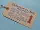 CANADIAN PACIFIC " EMPRESS Of CANADA " 1948 ( BAGAGE Label + Extra ) Raymond Hubert / Zie Foto Voor Detail !! - Autres & Non Classés