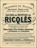 CHROMOS - Pub Pour Alcool RICQLES - Escrime - Illustré Par GUILLAUME - Andere & Zonder Classificatie