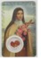 Carte Plastifiée Avec Relique (fleur) Et Prière à Sainte Thérèse - Religion & Esotérisme