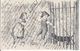 CACHET LINEAIRE DE " BULLE  " SUR CARTE POSTALE - 1903 - DOS UNIQUE - ILLUSTRATION, ENFANTS ET LE CHIEN - Storia Postale