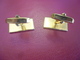 BOUTONS De MANCHETTE Rectangle - La Paire - Cuff Links & Studs