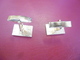 BOUTONS De MANCHETTE Rectangle - La Paire - Cuff Links & Studs