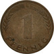 Monnaie, République Fédérale Allemande, Pfennig, 1950, Karlsruhe, SUP, Copper - 1 Pfennig