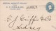 Sc#U294 1-cent Franklin Blue Entire Postal Stationery Cover, Toledo Ohio Machine Cancel - ...-1900