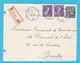 Enveloppe En Recommandé De ATTERT - 1934-1935 Leopold III