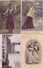 TYPE BLANC -  ENSEMBLE DE 4 CARTES POSTALES AVEC TIMBRES TAXES. - 1859-1959 Covers & Documents