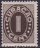 CURACAO 1942 Cijfer Indische Druk 1 Cent Bruin NVPH 153 Postfris - Curaçao, Nederlandse Antillen, Aruba