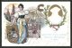 Lithographie Mainz, 500 Jähriges Geburts-Jubiläum Johannes Von Gutenberg, Ortsansicht, Wappen, Ganzsache - Altri & Non Classificati