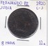 MONEDA DE ESPAÑA DE FERNANDO VII DEL AÑO 1820 DE 8 MARAVEDIS (COIN) JUBIA - Otros & Sin Clasificación