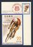 Japan Japon Nippon 1977 Postcard / Postkarte + Mi 1337 - Racing Cyclist / Radrennfahren - National Athletic Meeting - Wielrennen