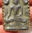 THAILAND: Old Thai Buddha Amulet Mounted In 18K Gold Frame With 19 Diamonds - Arte Asiatica