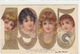 1905 - Herzlichen Glückwunsch - Gold-Prägekarte     (170620) - New Year