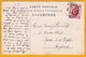 1908 - CP  De Victoria, Hong Kong, Chine  Vers Ryde, Isle Of Wight, England - 4 C King Edward VII - Storia Postale