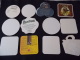 12 Sous Bocks  St Feuillien, Leireken, Grimbergen, Bieken, Tripel Karmeliet, Plzensky, Belle Vue Jriek, Leffe ... - Beer Mats