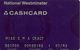 -CARTE@-MAGNETIQUE-CB-GB-NATIONAL WESTMINSTER-01/93- De La Rue-TBE-RARE - Disposable Credit Card