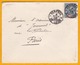 1903 - Enveloppe De Saint Louis Du Sénégal Vers Paris - Afft 15 C Groupe - Cad Arrivée Paris Distribution - Briefe U. Dokumente