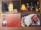 Lot De 4 Cartes D' INDIEN - INDIAN --- Indian Chef - Indian Symbol - Apache Indian Ritual - Indiens D'Amérique Du Nord