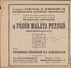 Hongrie 1928. Télégramme Publicitaire. Publicités Au Recto Et Verso Pour La Bière Et La Bière De Malt - Bières