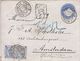 Egypt: Embossed Registered Cover, Alexandria To Amsterdam, 3-11 January 1893 - 1866-1914 Khedivate Of Egypt