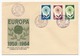 PORTUGAL - 8 Enveloppes FDC EUROPA De 1961 à 1968 - FDC