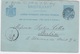 Netherlands-1889 5 Cent Blue On Pale Blue White Back PS Postcard Amsterdam Railway TPO 59./710 I Cover To Berlin - Covers & Documents