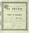 1905 ACTION SOCIETE EN PARTICIPATION LE SOLEIL JOURNAL  JOURNEAUX  A PARIS Au Nom De Mr RENAULD - Autres & Non Classés