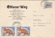 62189- NEUER WEG NEWSPAPER HEADER COVER, PLANE, CATS STAMPS, 1970, ROMANIA - Covers & Documents